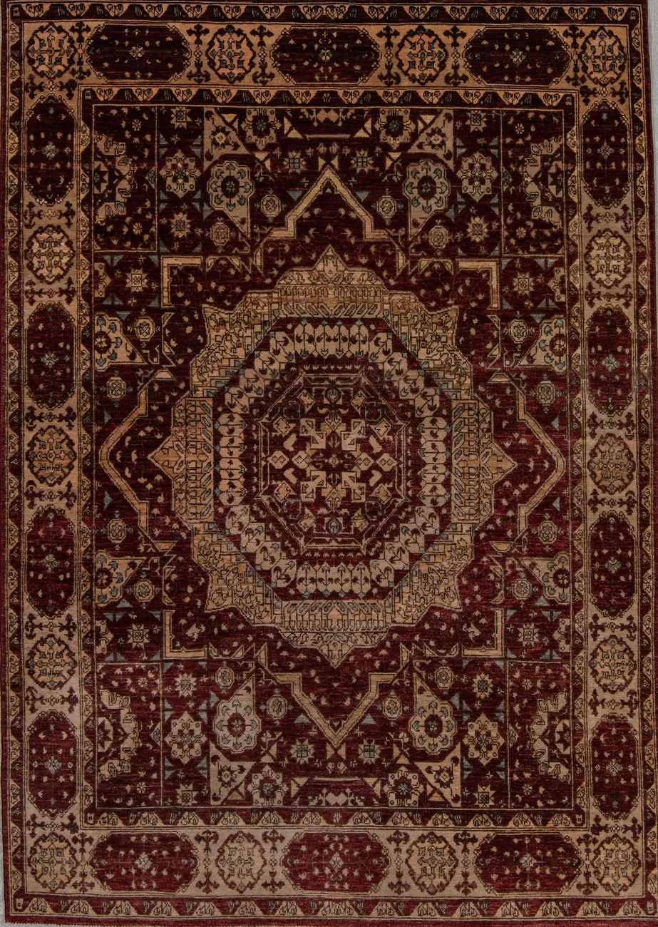 Афганский ковер из шерсти Чеби ZОГ2343WW - 1
