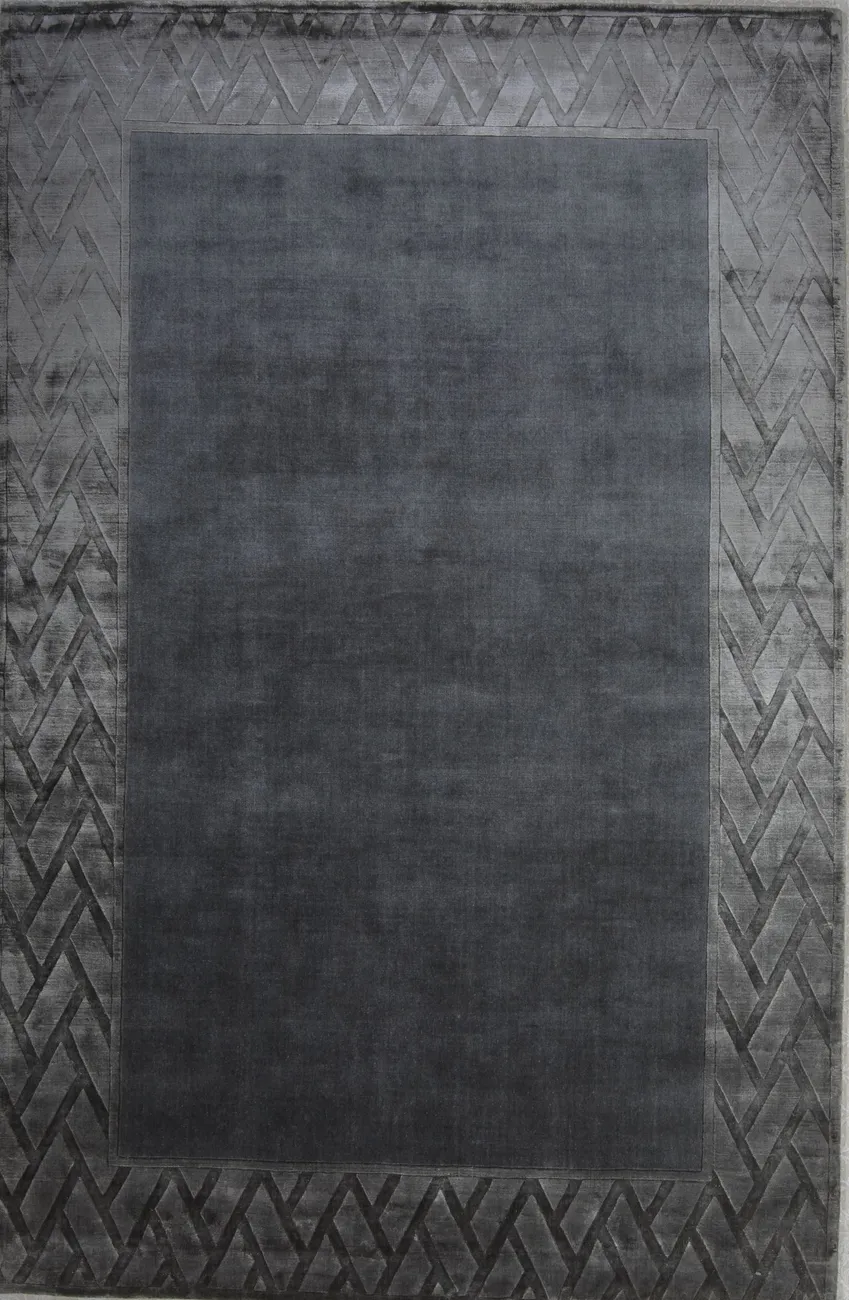 Индийский ковер из шерсти с артшелком Sussex grey ОГ5696WAsC - 1