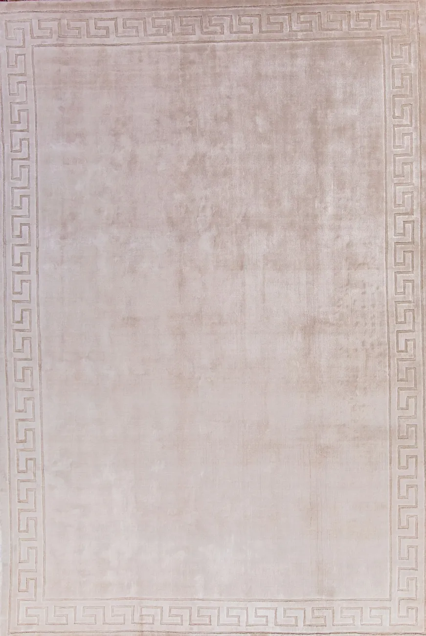 Индийский ковер из вискозы Greek White ОГL106V - 1
