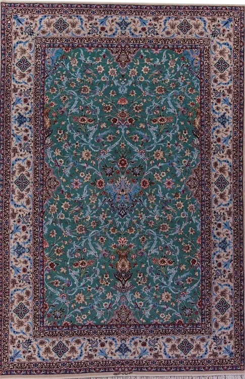 Иранский ковер из шерсти с шелком Авшан AL15SWS