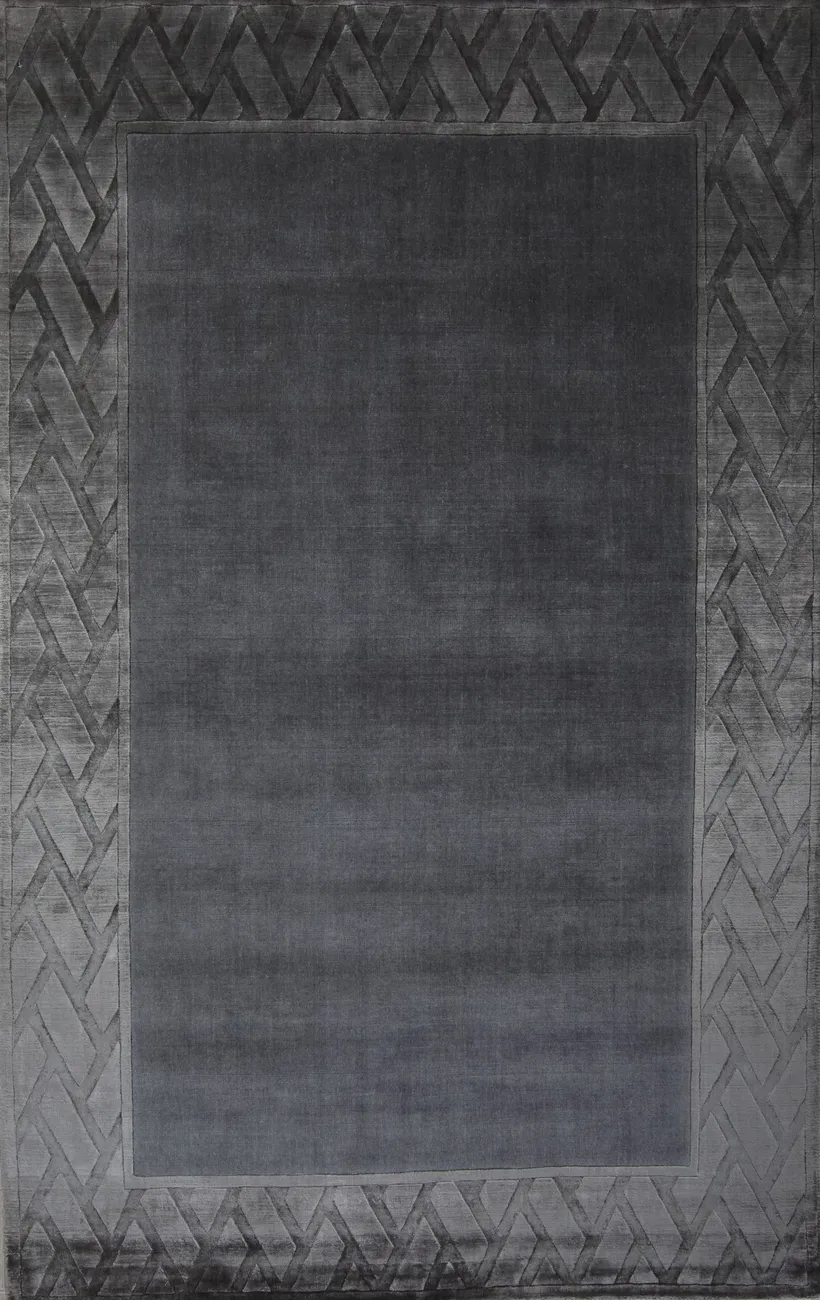 Индийский ковер из шерсти с артшелком Sussex grey ОГ5694WAsC - 1