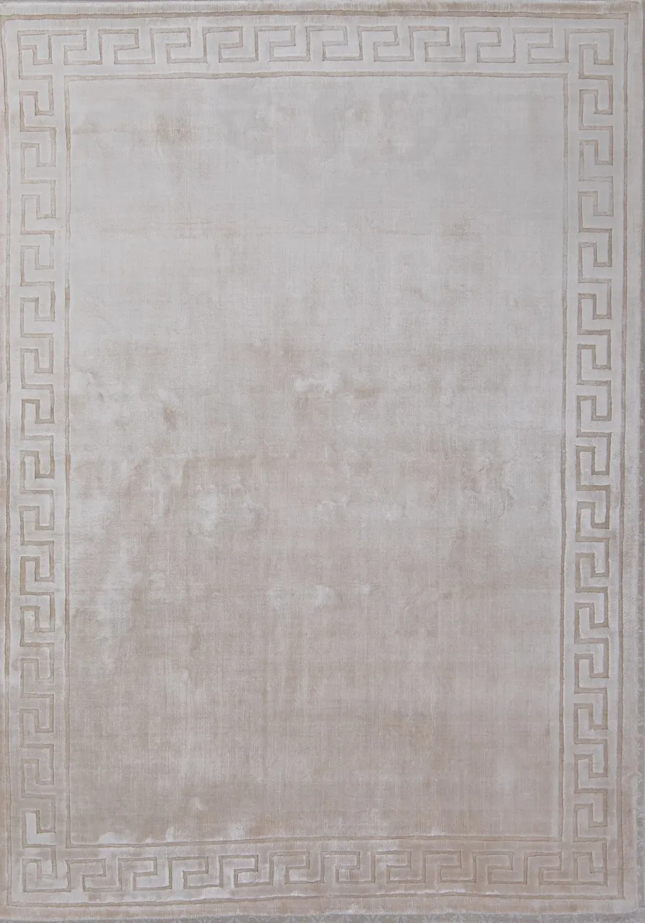 Индийский ковер из вискозы Greek White ОГL93V - 1