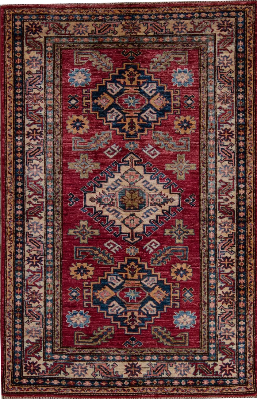 Афганский ковер из шерсти Казах ZОГ243WW - 1