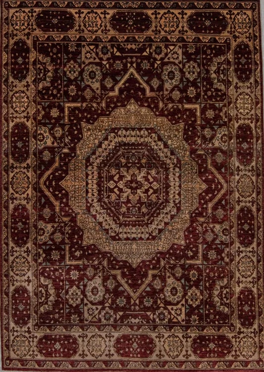 Афганский ковер из шерсти Чеби ZОГ2343WW